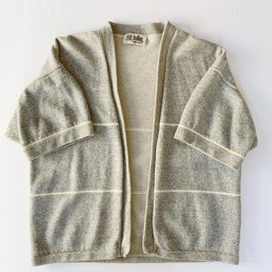 Vintage St. John by Marie Gray Sweater Knit Cardigan Stripped Short Slee…